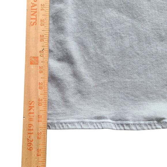 American Eagle Womens Lt Gray Festival Flare Jeans Size 0 R Stretch Boho Denim - Picture 9 of 10